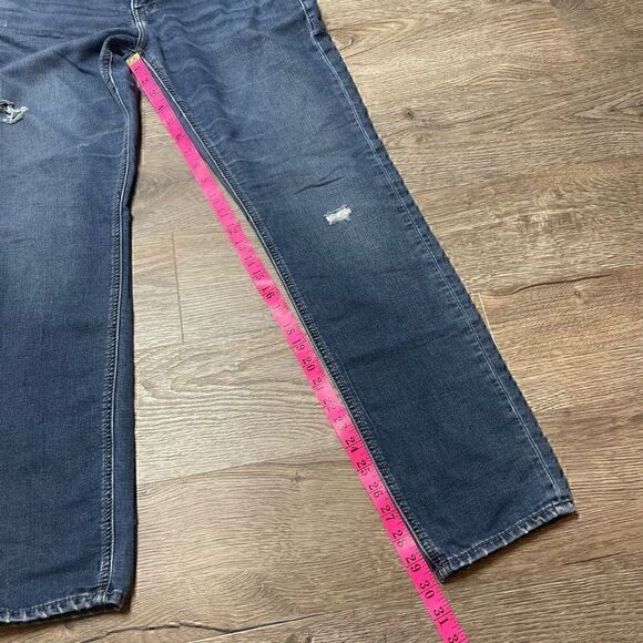 Silver Jeans Tuesday Low Rise Skinny Size W31/L31 Blue Denim Distressed - Picture 11 of 11